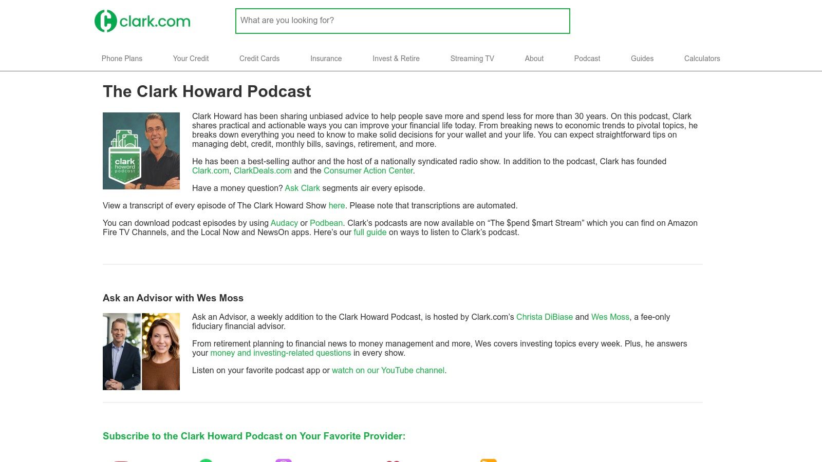 The Clark Howard Podcast