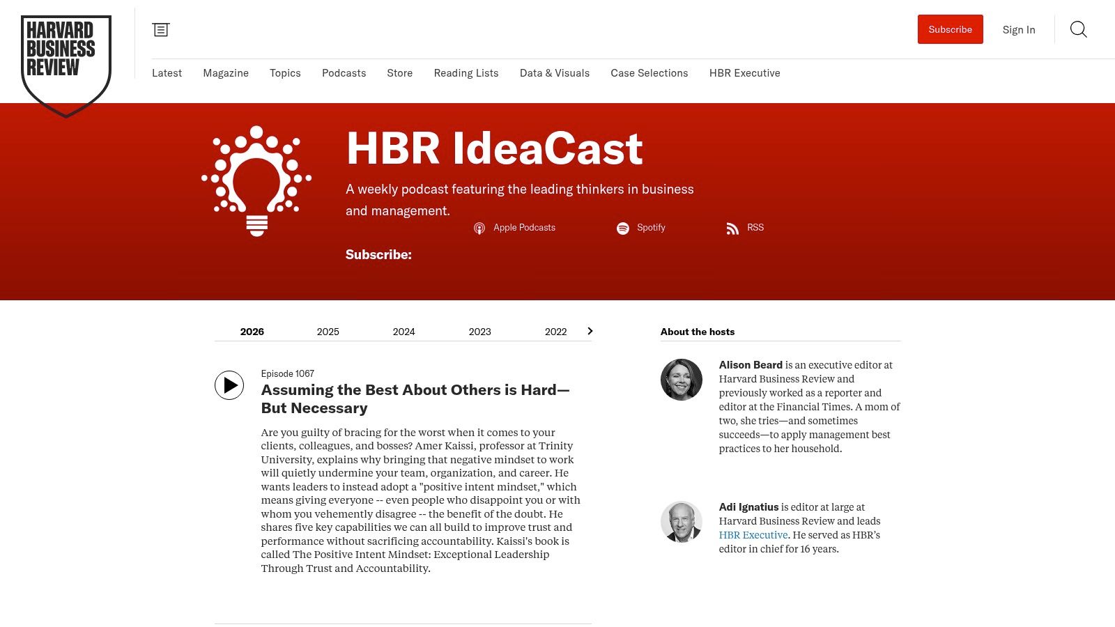 HBR IdeaCast