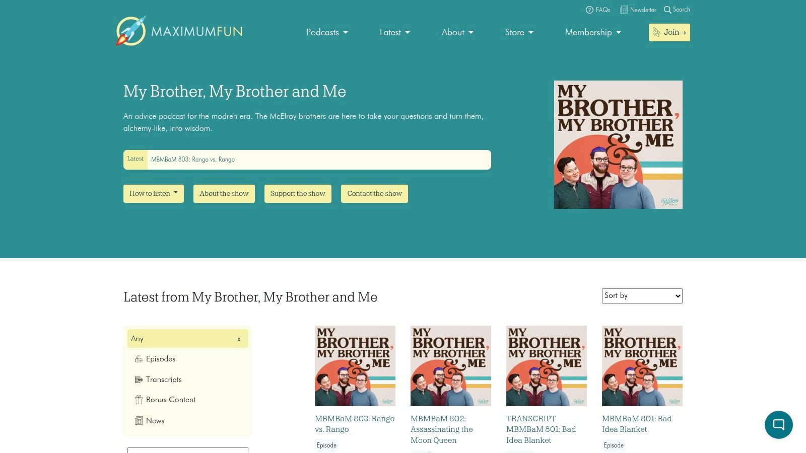 My Brother, My Brother and Me (MBMBaM)