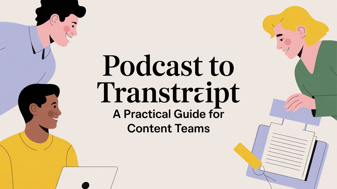 Podcast to Transcript: A Practical Guide for Content Teams