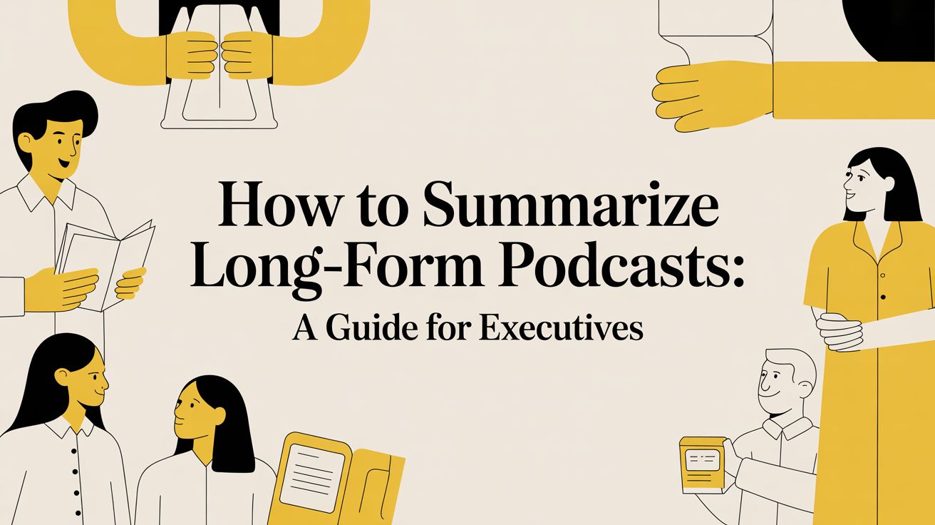 How to Summarize Long-Form Podcasts: An Executive's Guide