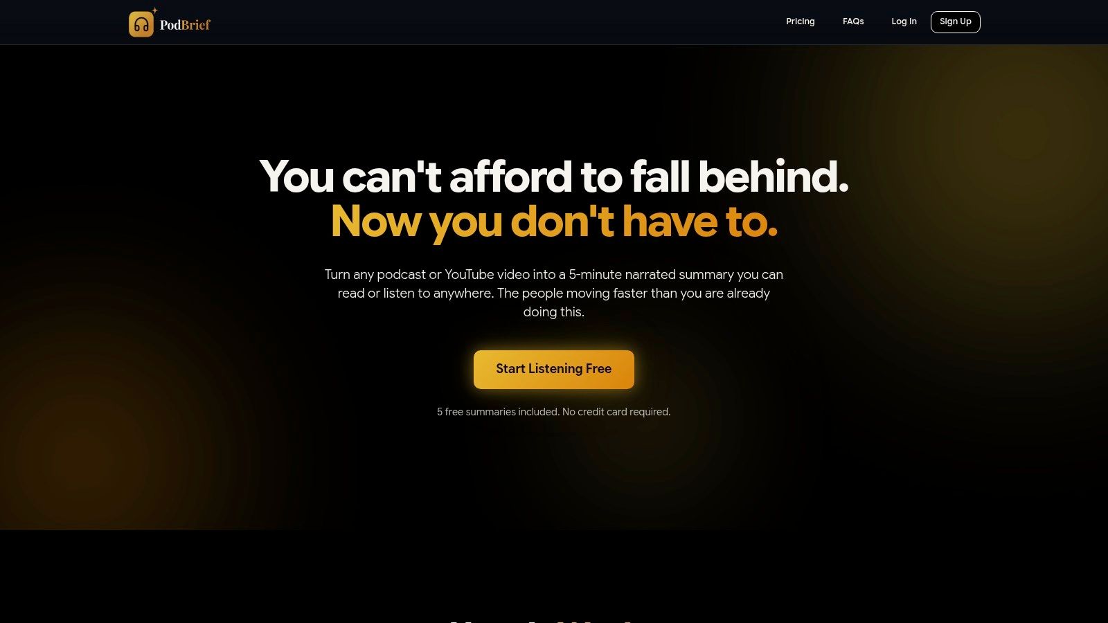 Screenshot from https://podbrief.io/