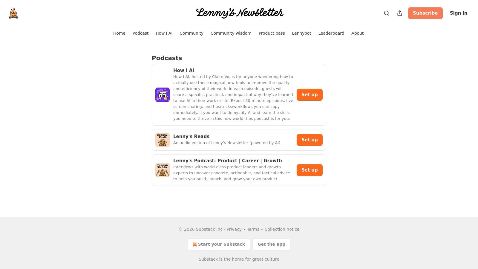 Lenny’s Podcast: Product | Career | Growth