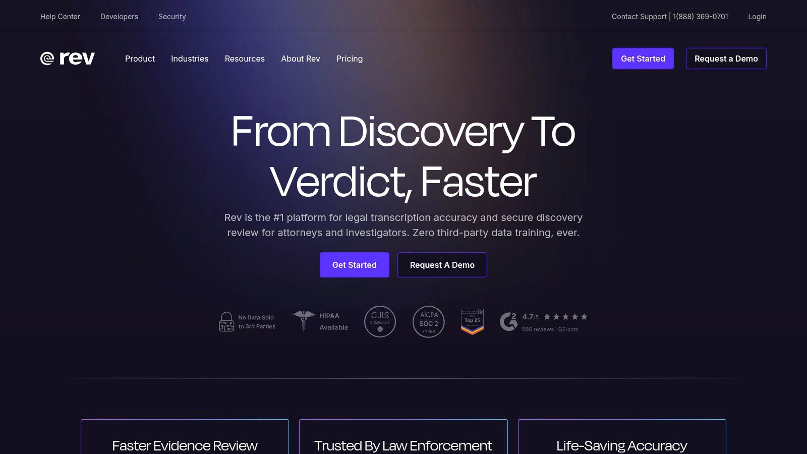 Rev (AI and Human Transcription)