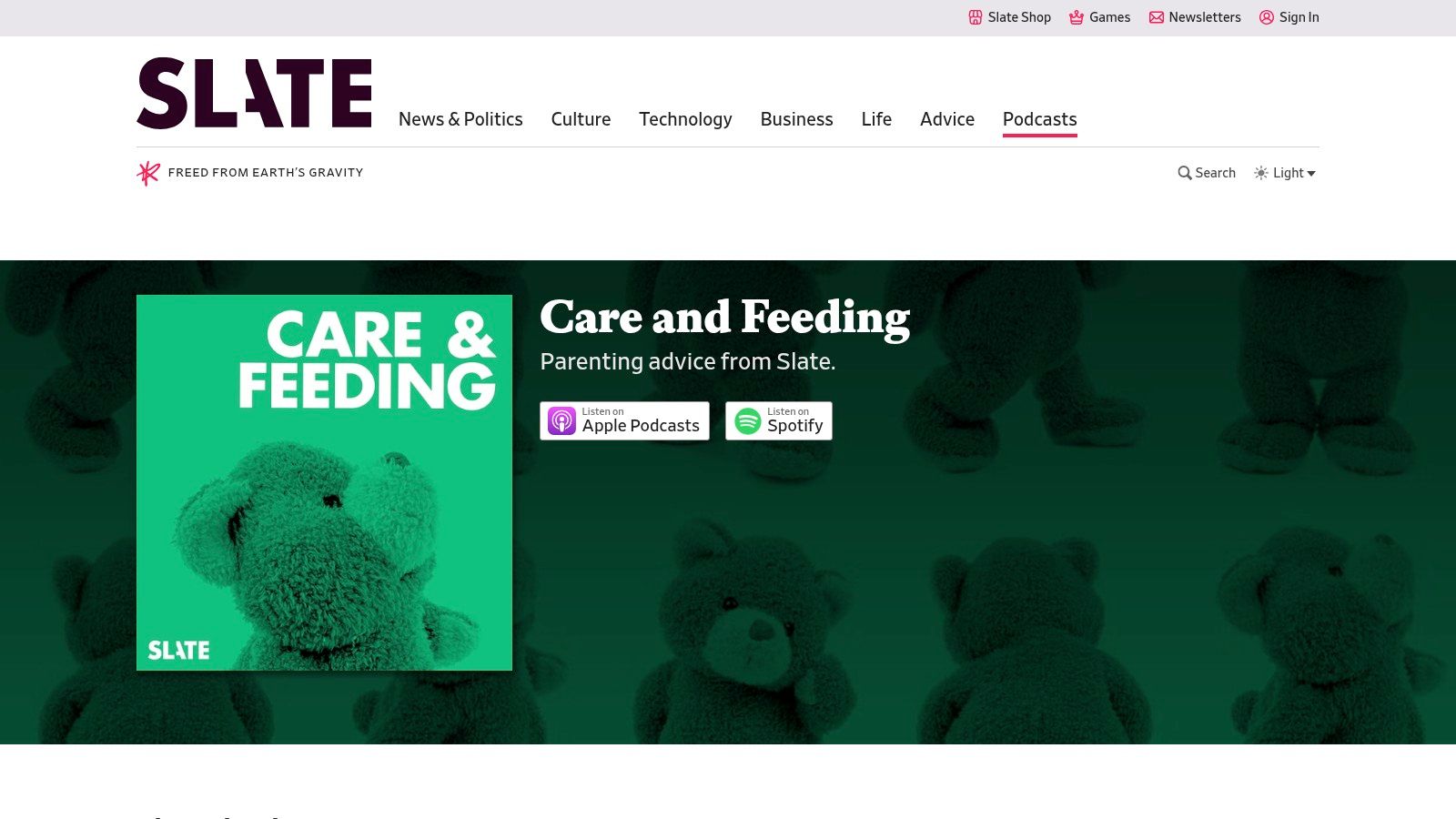 Care and Feeding | Slate’s parenting show