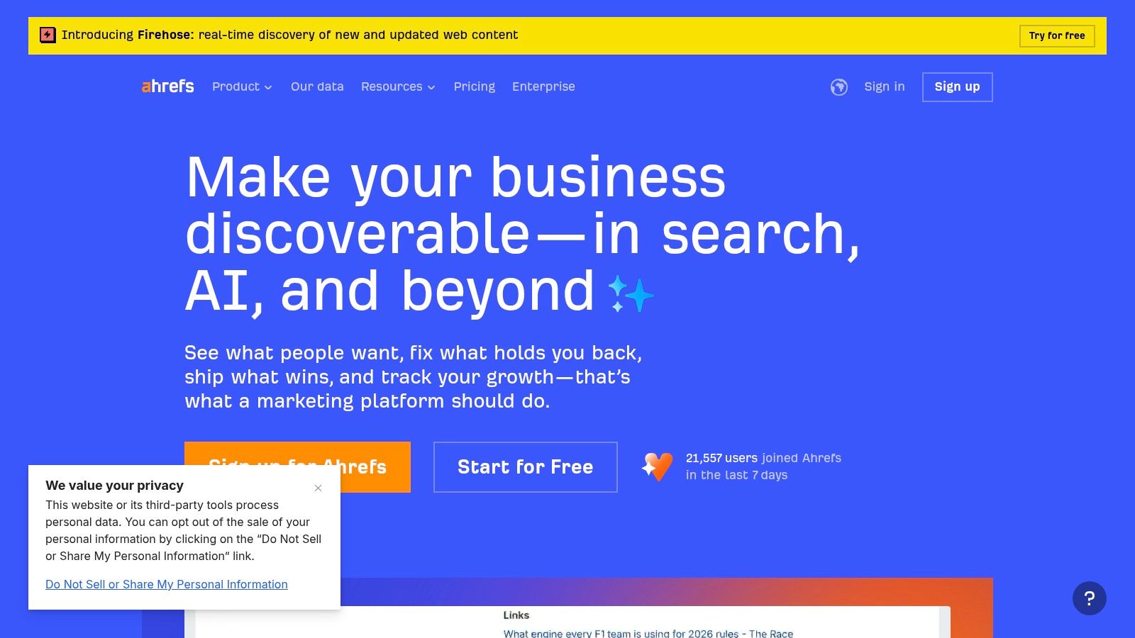 Ahrefs YouTube channel interface showing a list of videos on SEO topics