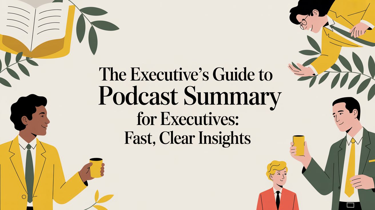 The Executive's Guide to Podcast Summaries: Fast, Clear Insights