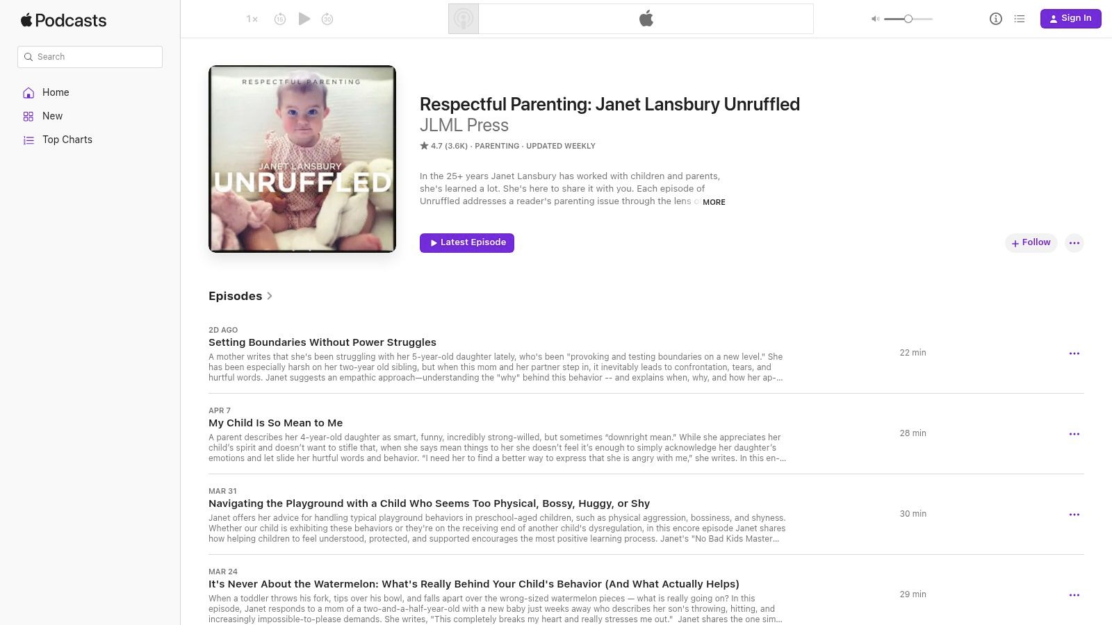 Respectful Parenting: Janet Lansbury Unruffled