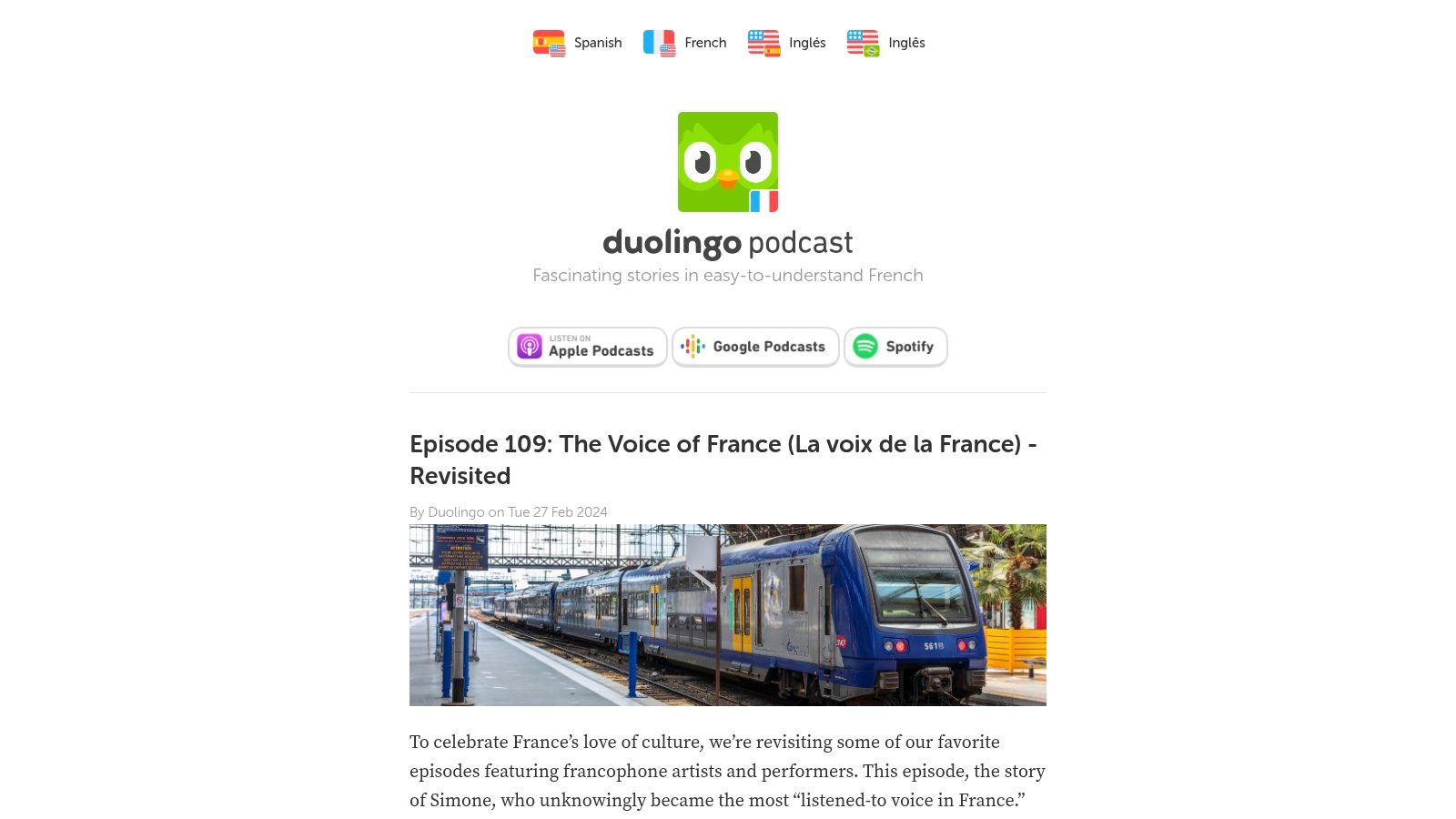 Duolingo French Podcast
