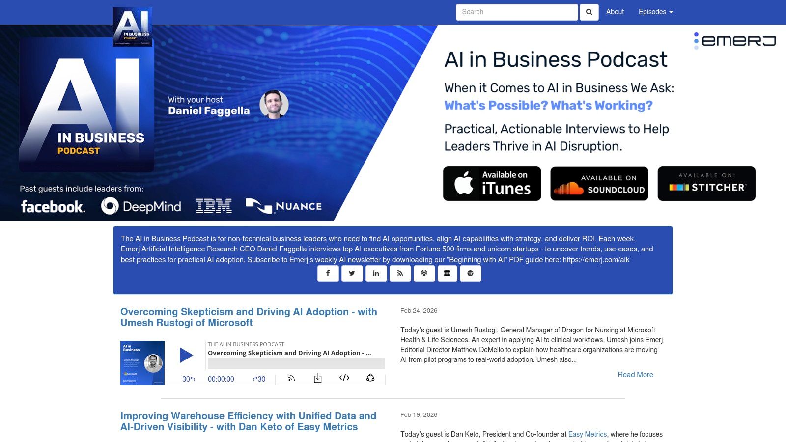 AI in Business (Emerj, Daniel Faggella)