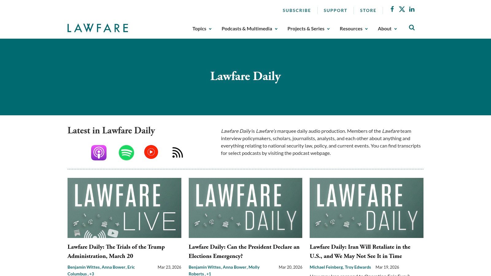 The Lawfare Podcast
