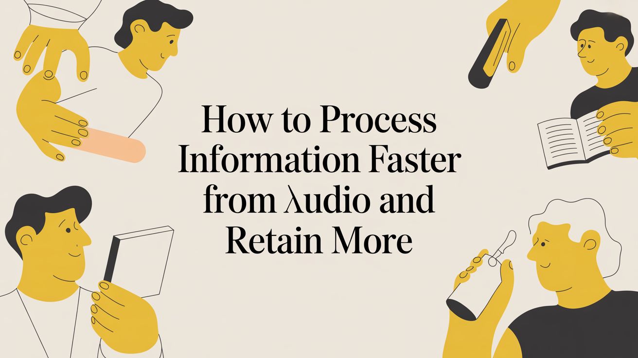 How to Process Information Faster from Audio and Retain More