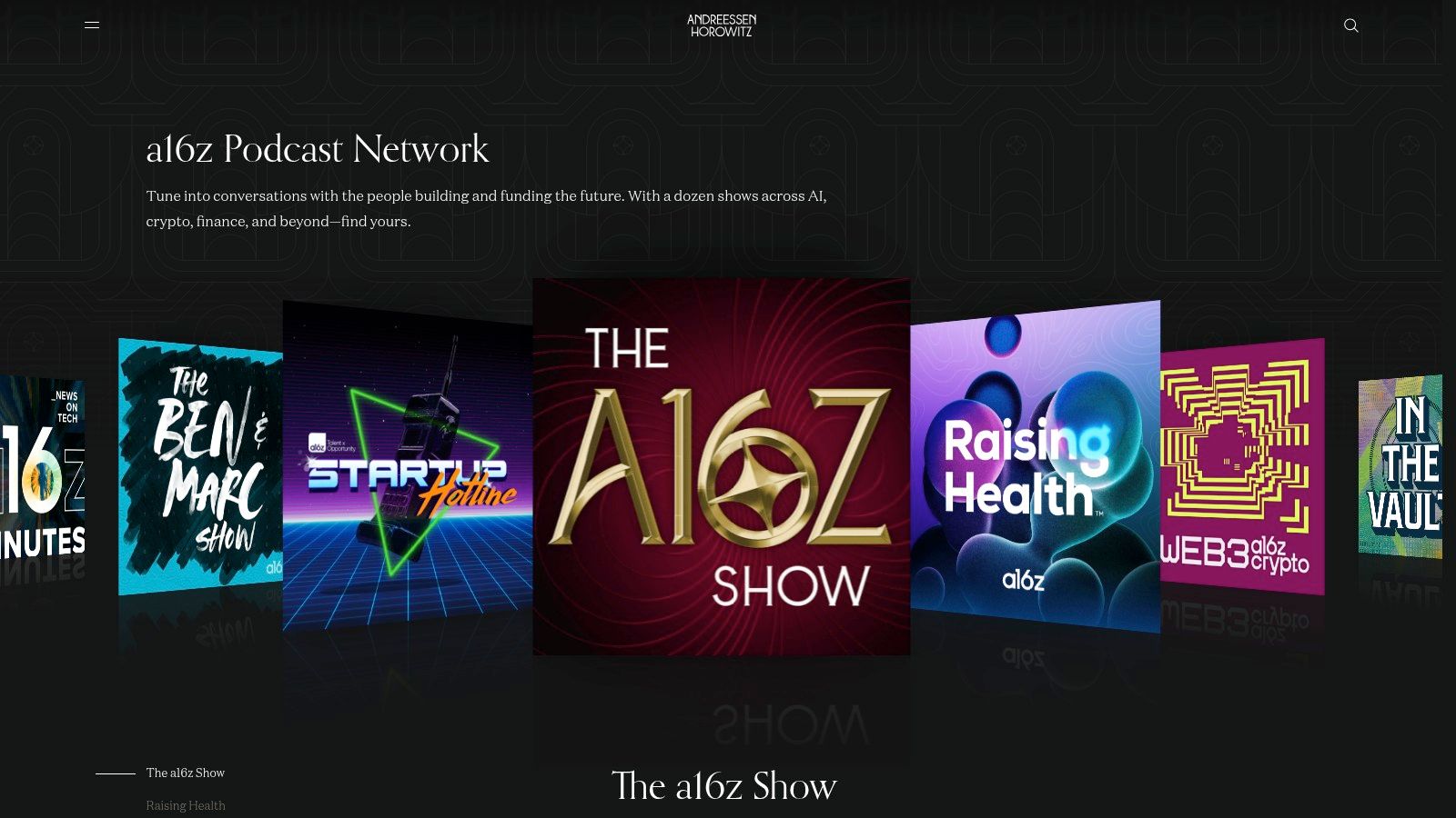 a16z Podcast (Andreessen Horowitz)