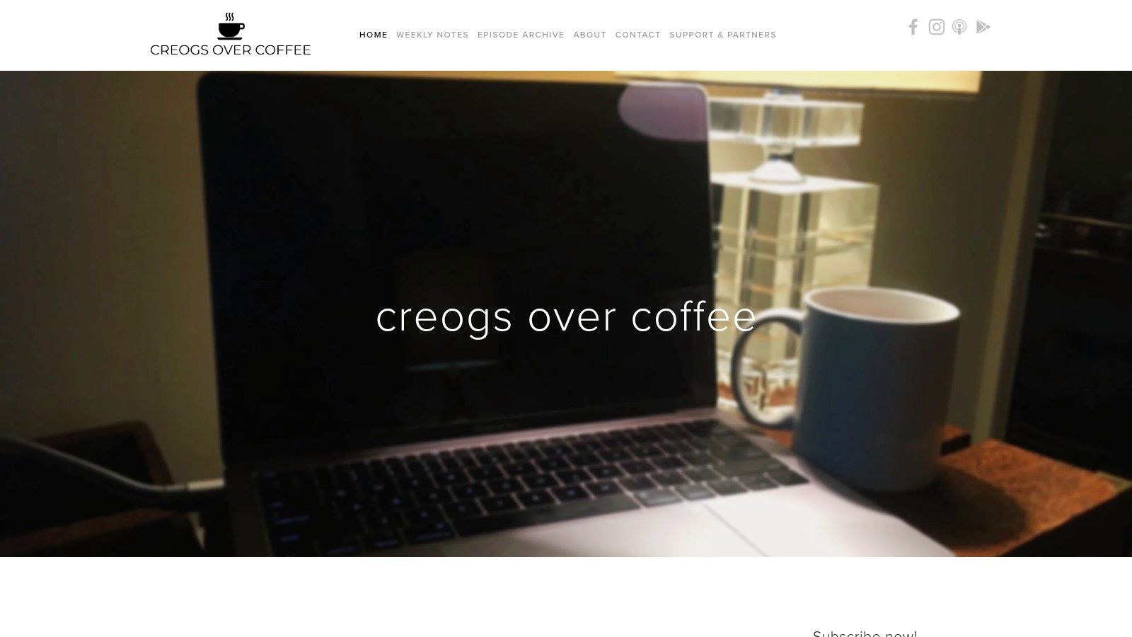 CREOGs Over Coffee