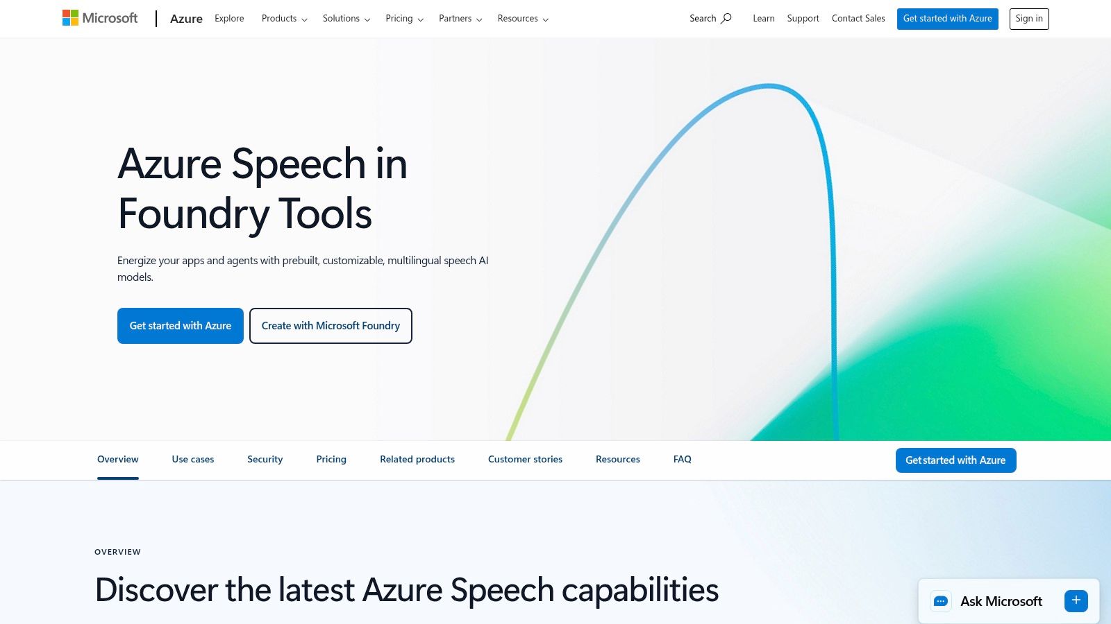 Microsoft Azure AI Speech (Speech to Text)